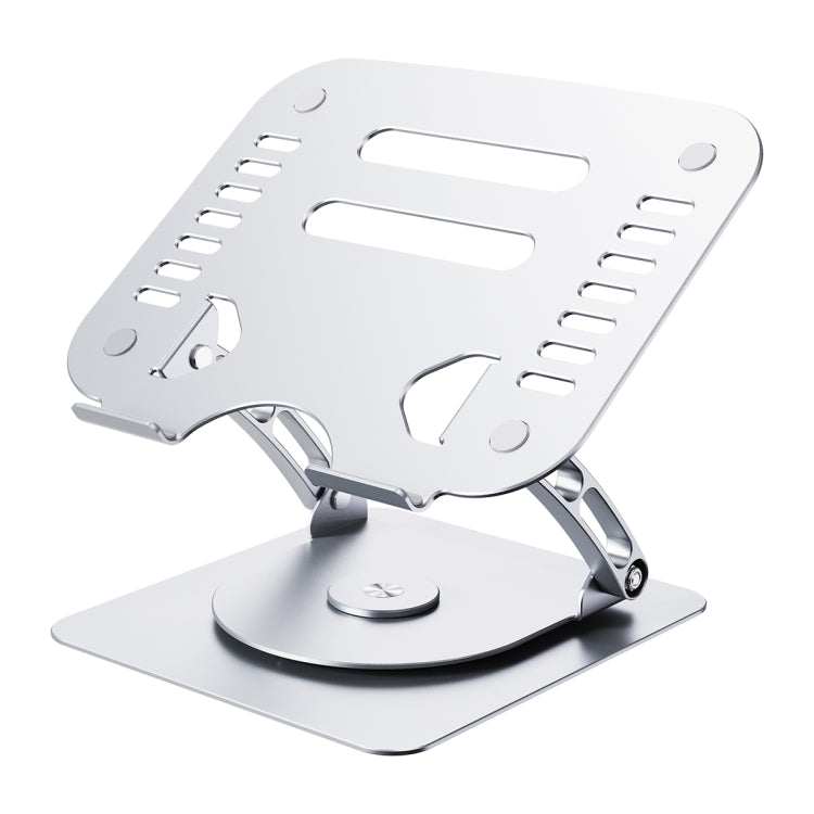 R- JUST HZ08-1 Rotating Two Holes Lifting Laptop Stand (Silver) - free shipping - PMC TechLife - Order now!