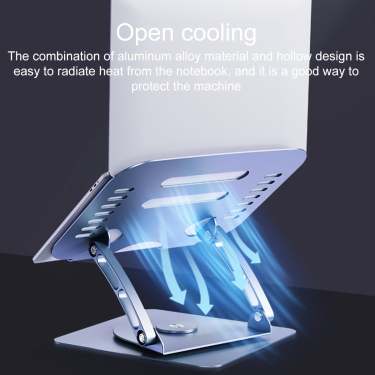 R- JUST HZ08-1 Rotating Two Holes Lifting Laptop Stand (Silver) - free shipping - PMC TechLife - Order now!