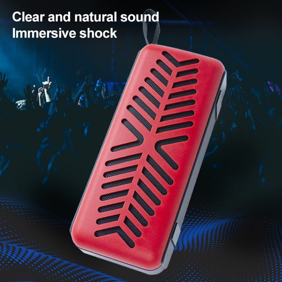 EBS-039 Portable Retro Card Single Speaker Mini Wireless Bluetooth Speaker (Red)