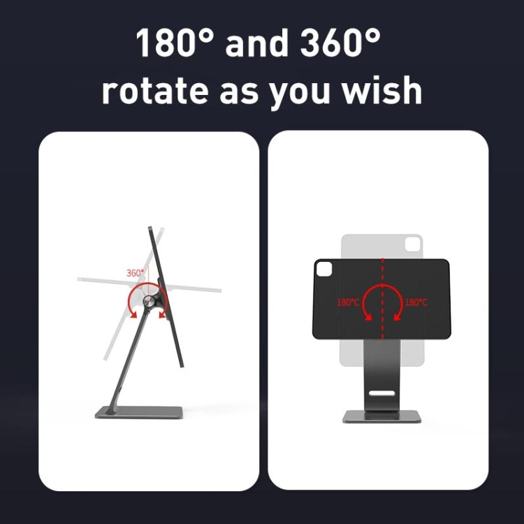 For iPad 11 inch R-JUST HZ36 360-degree Rotating Aluminum Alloy Magnetic Tablet Stand(Tarnish) - free shipping - PMC TechLife - Order now!