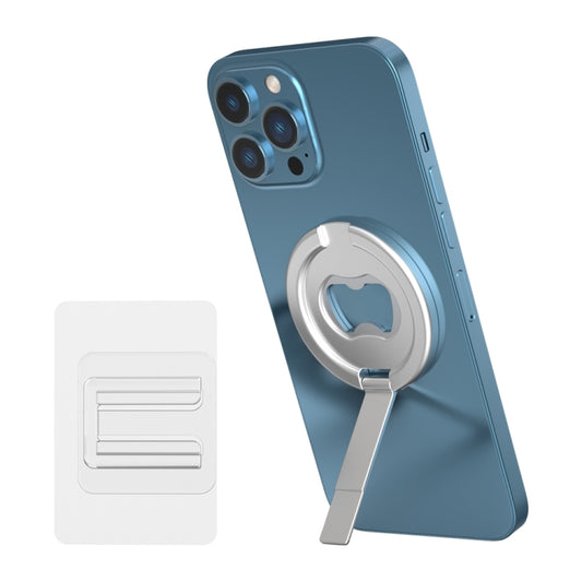 R-JUST SJ20-1 Aluminum Alloy Magnetic Bottle Opener Cellphone Holder With No Trace Sticker (Silver) - free shipping - PMC Jewellery - Order now!