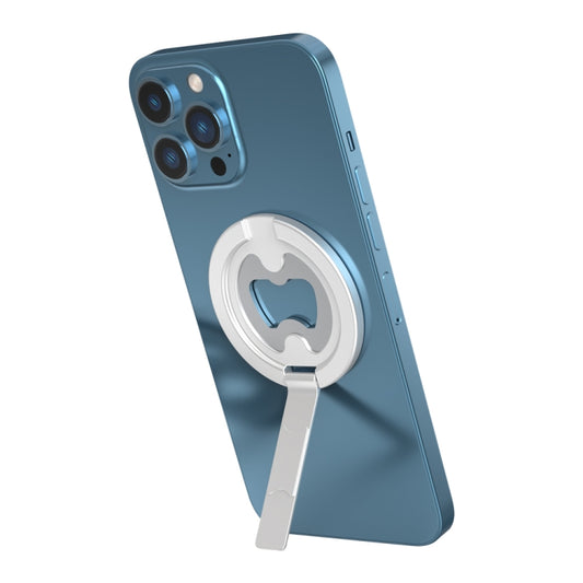 R-JUST SJ20-2 Zinc Alloy Magnetic Bottle Opener Cellphone Holder Without No Trace Sticker (Silver) - Hand-Sticking Bracket by R-JUST | Online Shopping South Africa | PMC Jewellery | Buy Now Pay Later Mobicred