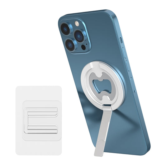 R-JUST SJ20-2 Zinc Alloy Magnetic Bottle Opener Cellphone Holder With No Trace Sticker (Silver) - free shipping - PMC Jewellery - Order now!