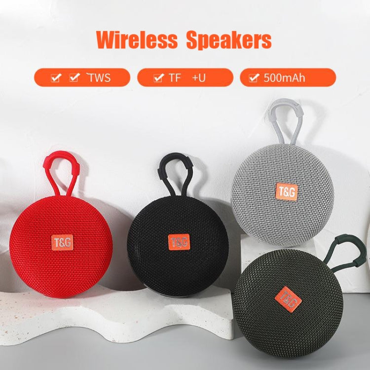 T&G TG352 Outdoor Portable Riding Wireless Bluetooth Speaker TWS Stereo Subwoofer, Support Handsfree Call / FM / TF(Red) - Mini Speaker by T&G | Online Shopping South Africa | PMC TechLife | Buy Now Pay Later Mobicred