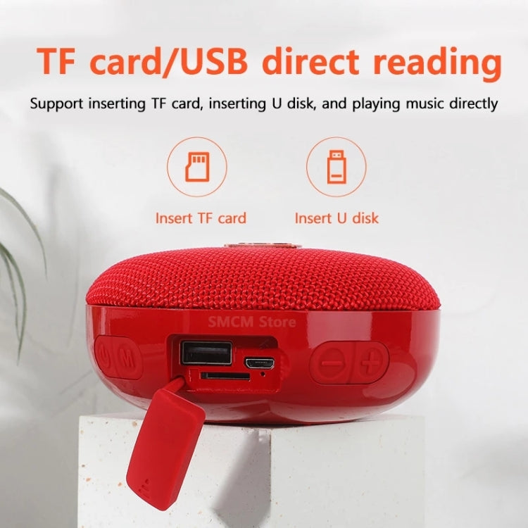 T&G TG352 Outdoor Portable Riding Wireless Bluetooth Speaker TWS Stereo Subwoofer, Support Handsfree Call / FM / TF(Red) - Mini Speaker by T&G | Online Shopping South Africa | PMC TechLife | Buy Now Pay Later Mobicred