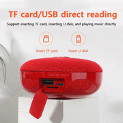 T&G TG352 Outdoor Portable Riding Wireless Bluetooth Speaker TWS Stereo Subwoofer, Support Handsfree Call / FM / TF(Red)