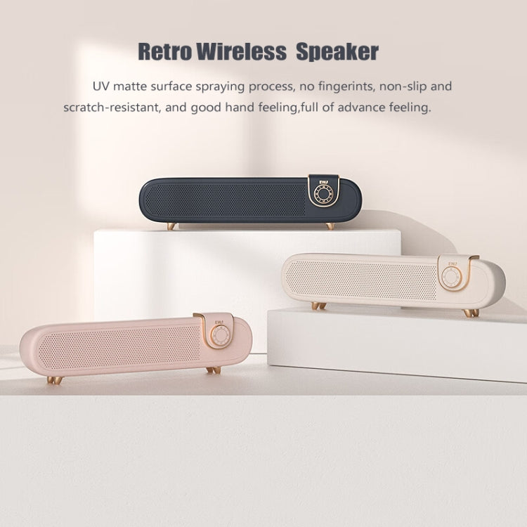 EWA L102 Classic Style Retro Bluetooth Wireless Speaker, Support TF/AUX(Pink) - Desktop Speaker by EWA | Online Shopping South Africa | PMC TechLife | Buy Now Pay Later Mobicred