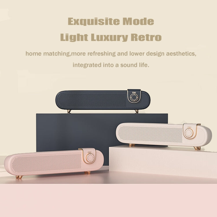 EWA L102 Classic Style Retro Bluetooth Wireless Speaker, Support TF/AUX(Pink) - Desktop Speaker by EWA | Online Shopping South Africa | PMC TechLife | Buy Now Pay Later Mobicred