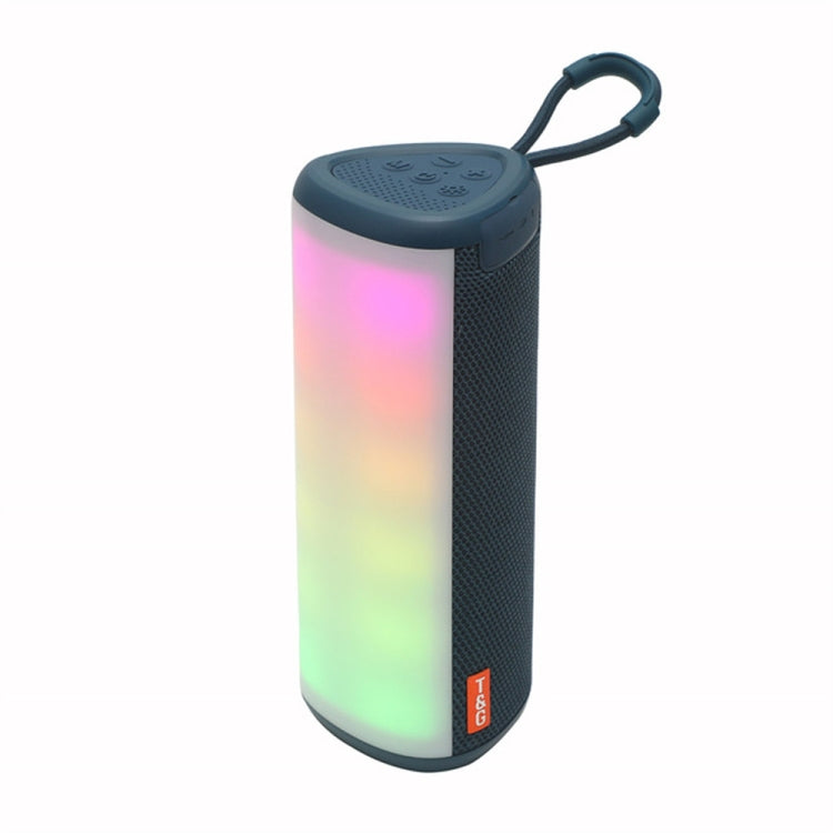 T&G TG357 Portable Wireless Bluetooth Speaker Outdoor Subwoofer with RGB Colorful Light & TWS(Blue) - Desktop Speaker by T&G | Online Shopping South Africa | PMC TechLife | Buy Now Pay Later Mobicred