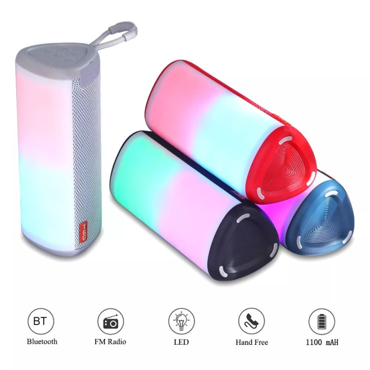 T&G TG357 Portable Wireless Bluetooth Speaker Outdoor Subwoofer with RGB Colorful Light & TWS(Blue) - Desktop Speaker by T&G | Online Shopping South Africa | PMC TechLife | Buy Now Pay Later Mobicred