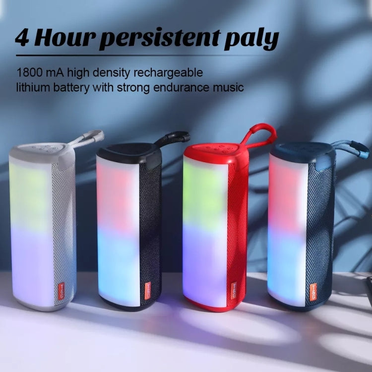 T&G TG357 Portable Wireless Bluetooth Speaker Outdoor Subwoofer with RGB Colorful Light & TWS(Red) - Desktop Speaker by T&G | Online Shopping South Africa | PMC TechLife | Buy Now Pay Later Mobicred