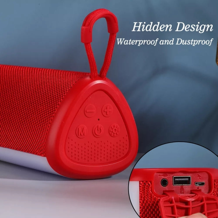T&G TG357 Portable Wireless Bluetooth Speaker Outdoor Subwoofer with RGB Colorful Light & TWS(Red) - Desktop Speaker by T&G | Online Shopping South Africa | PMC TechLife | Buy Now Pay Later Mobicred