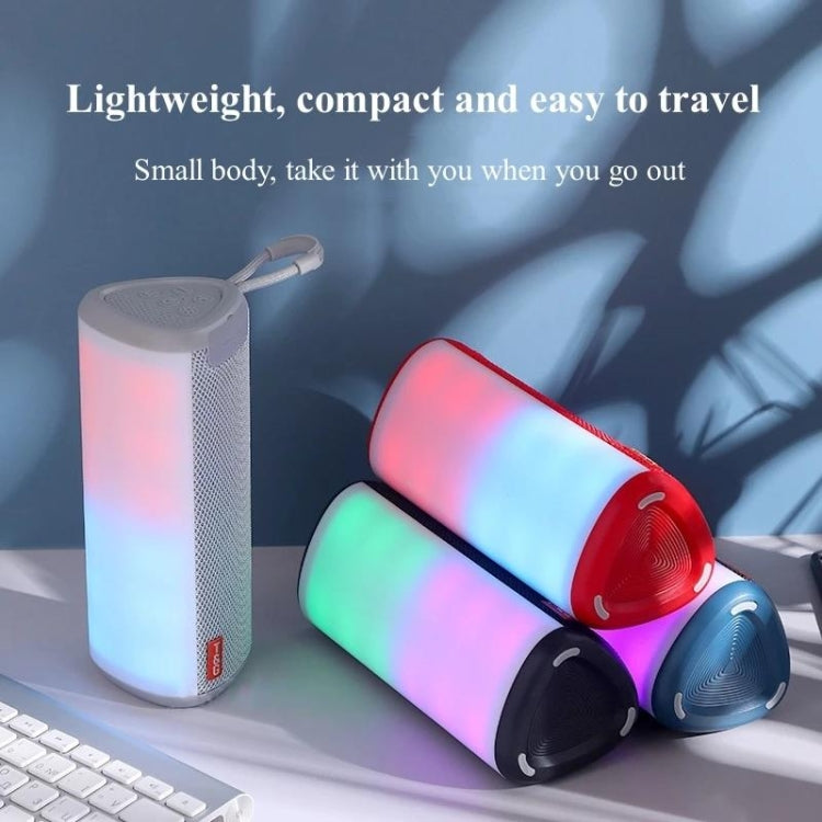 T&G TG357 Portable Wireless Bluetooth Speaker Outdoor Subwoofer with RGB Colorful Light & TWS(Blue) - Desktop Speaker by T&G | Online Shopping South Africa | PMC TechLife | Buy Now Pay Later Mobicred
