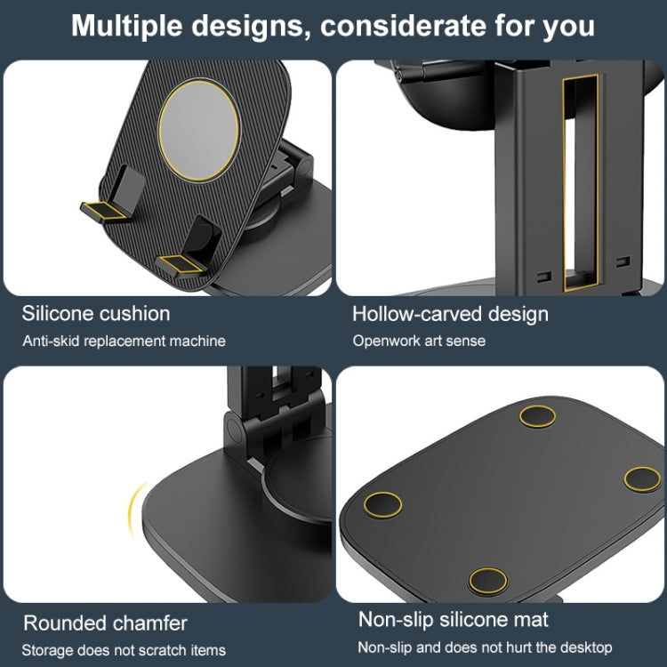 FD5 B028 Foldable Rotating Desktop Phone Tablet Holder (Green) - Desktop Holder by PMC TechLife | Online Shopping South Africa | PMC TechLife