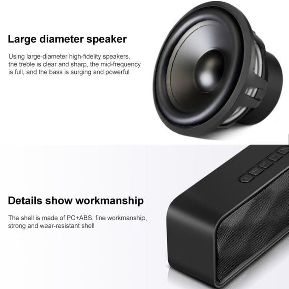 SC211 Pro Outdoor Multi-function Card Wireless Bluetooth Speaker Upgraded Version(Red)