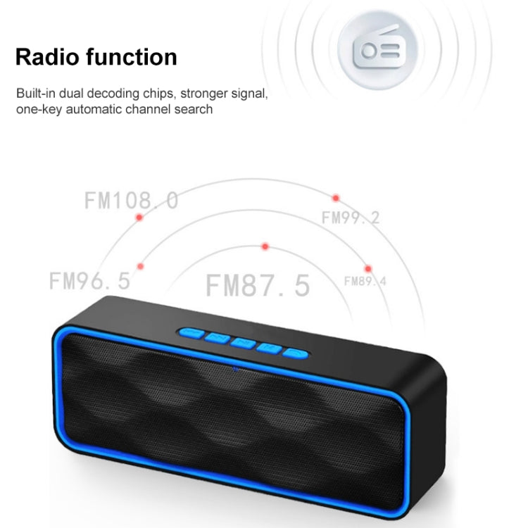 SC211 Pro Outdoor Multi-function Card Wireless Bluetooth Speaker Upgraded Version(Red) - Desktop Speaker by PMC TechLife | Online Shopping South Africa | PMC TechLife