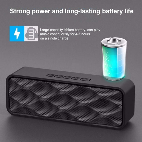 SC211 Pro Outdoor Multi-function Card Wireless Bluetooth Speaker Upgraded Version(Black)