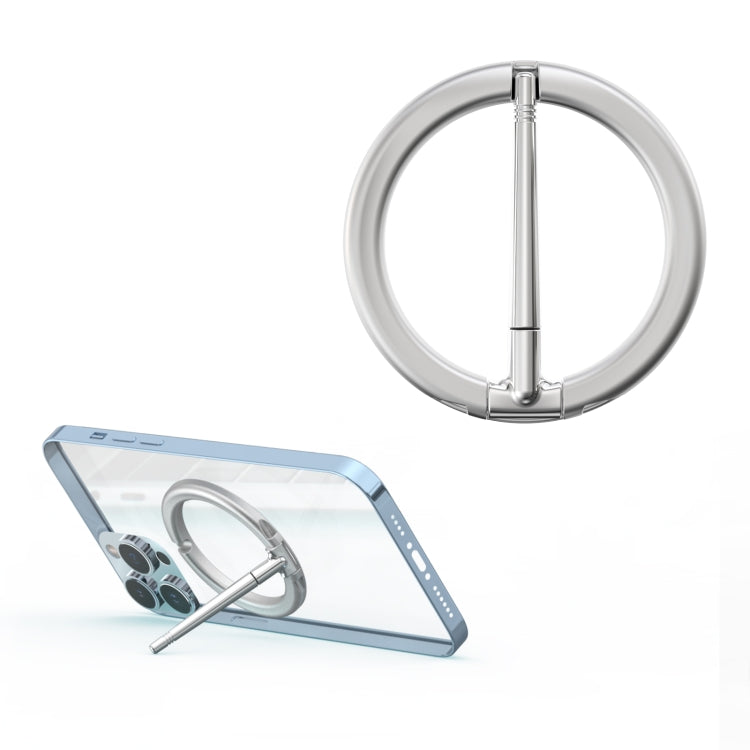 R-JUST SJ20-4 Aluminum Alloy Magnetic Knife Phone Holder (Silver) - Hand-Sticking Bracket by R-JUST | Online Shopping South Africa | PMC TechLife | Buy Now Pay Later Mobicred