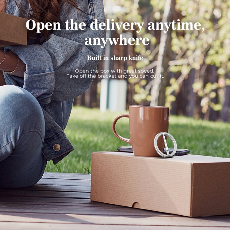 R-JUST SJ20-4 Aluminum Alloy Magnetic Knife Phone Holder (Silver) - Hand-Sticking Bracket by R-JUST | Online Shopping South Africa | PMC TechLife | Buy Now Pay Later Mobicred