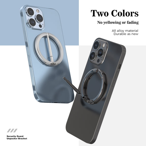 R-JUST SJ20-4 Aluminum Alloy Magnetic Knife Phone Holder (Silver)