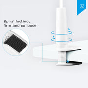 UBN-46 Regular Version Rotatable and Detachable Lazy Desktop Bedside Stand Mobile Phone Stand, Height: 90cm (White)