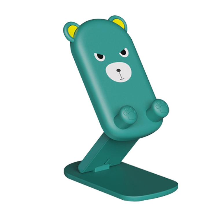 DK-XX-111 Cartoon Animal Retractable Phone Lazy Bracket Foldable Desktop Holder(Green) - Desktop Holder by PMC TechLife | Online Shopping South Africa | PMC TechLife