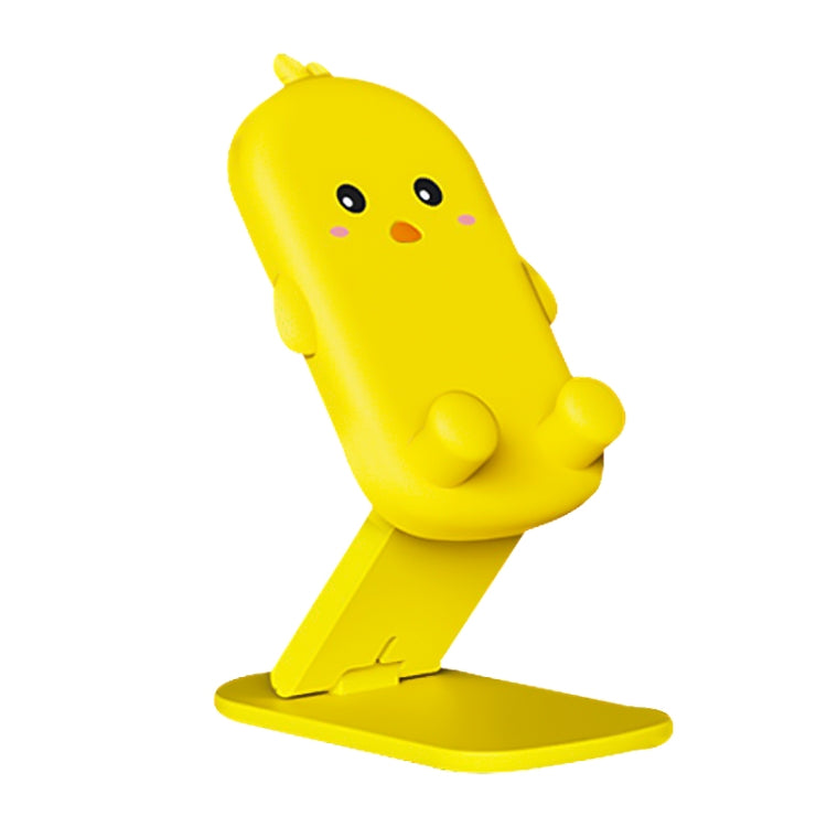 DK-XX-111 Cartoon Animal Retractable Phone Lazy Bracket Foldable Desktop Holder(Yellow) - Desktop Holder by PMC TechLife | Online Shopping South Africa | PMC TechLife