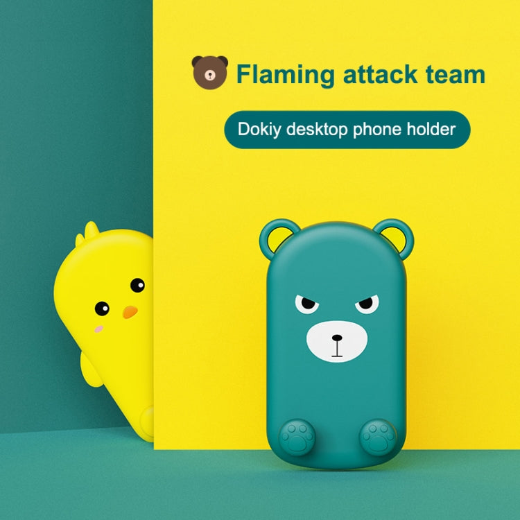 DK-XX-111 Cartoon Animal Retractable Phone Lazy Bracket Foldable Desktop Holder(Yellow) - Desktop Holder by PMC TechLife | Online Shopping South Africa | PMC TechLife