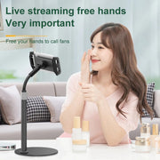 ZM17 Retractable Rotatable Outdoor Selfie Desktop Phone Stand for 4.6-7.8 inch Mobile Phones / Tablets (White)