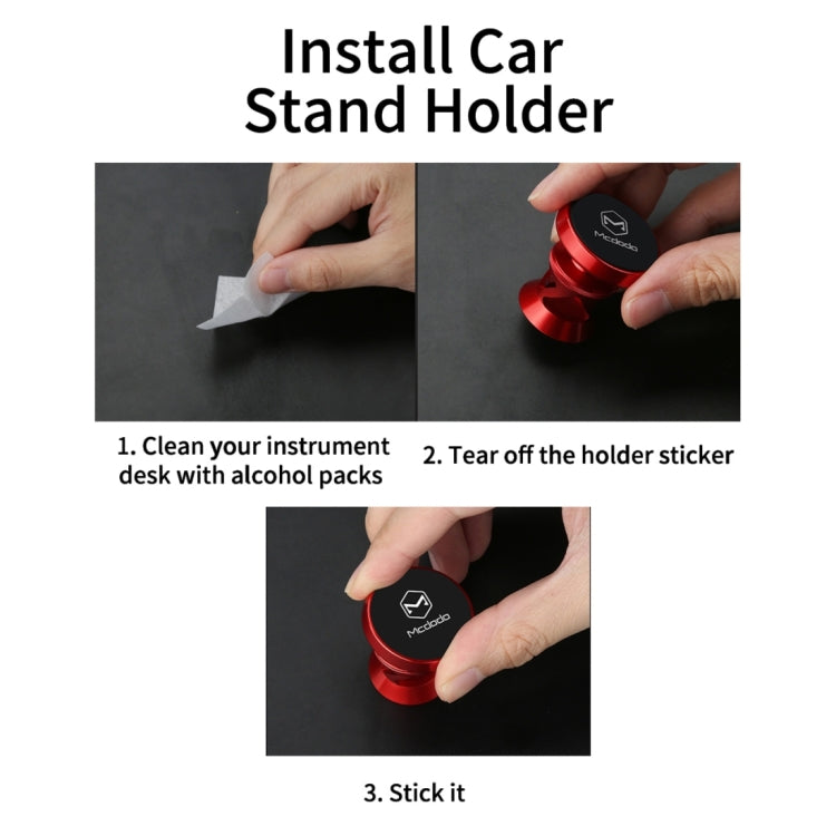 Mcdodo CM-2571 Yao Series Car Air Outlet Vent Mount Phone Holder Stand, For iPhone, Samsung, Huawei, Lenovo, Xiaomi, Sony, HTC(Red) - Universal Car Holders by Mcdodo | Online Shopping South Africa | PMC Jewellery | Buy Now Pay Later Mobicred