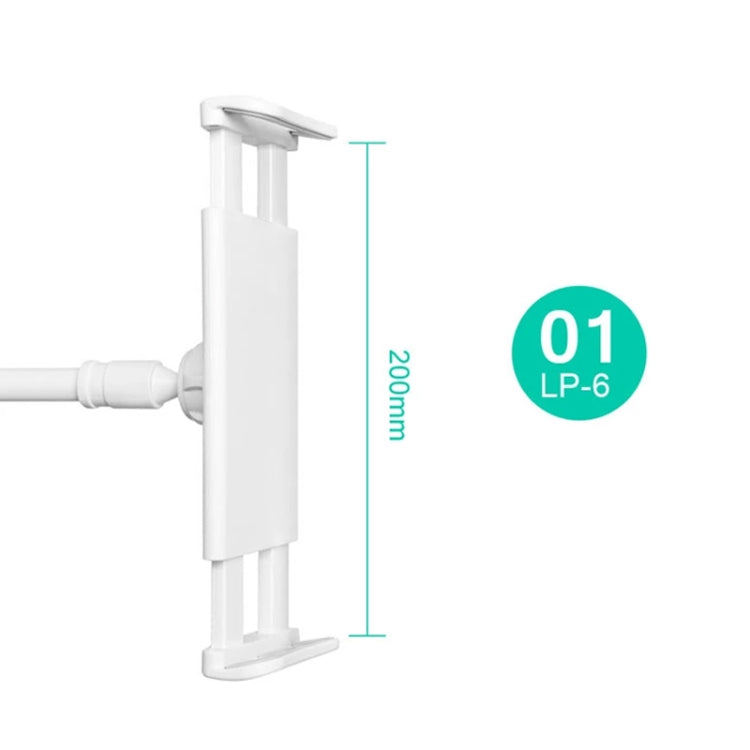 UBN-30 Classic Style Universal 360 Degrees Rotating Detachable Two-stage Lazy Bracket Mobile Phone / Tablet Desktop Bracket with Bilateral Pull Chuck (White) - free shipping - PMC TechLife - Order now!
