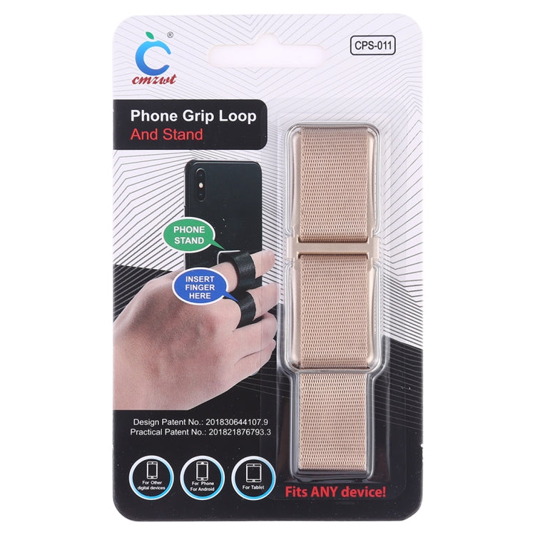 CPS-011 Universal Phone Grip Loop & Stand Holder (Apricot) - Ring Holder by PMC TechLife | Online Shopping South Africa | PMC TechLife