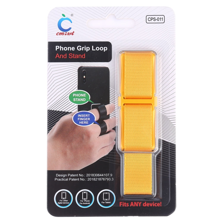 CPS-011 Universal Phone Grip Loop & Stand Holder (Yellow) - Ring Holder by PMC TechLife | Online Shopping South Africa | PMC TechLife
