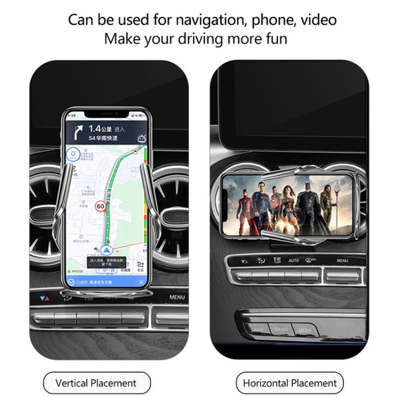 WK WP-U205 15W Vanguard Series Transcendent Wireless Charging Car Holder (Silver)