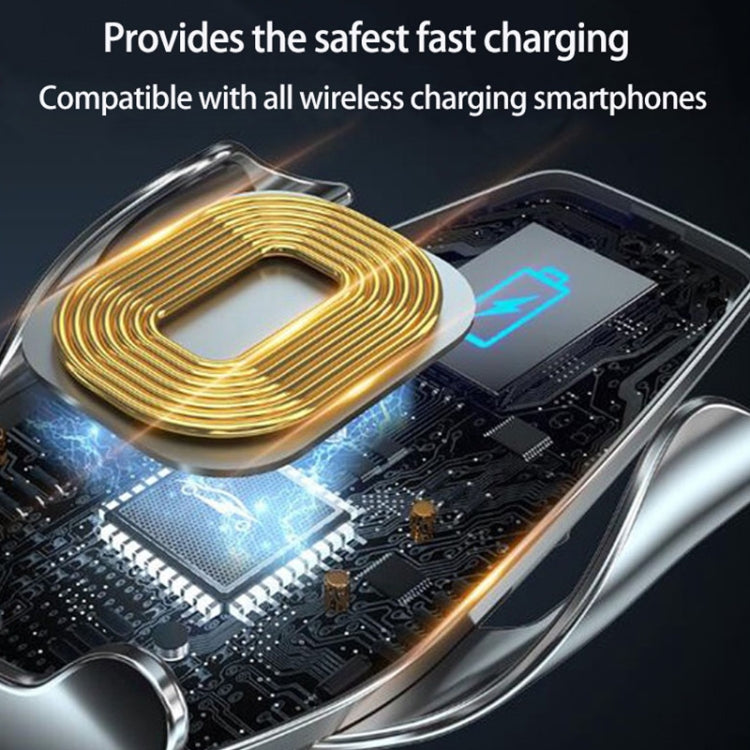 WK WP-U205 15W Vanguard Series Transcendent Wireless Charging Car Holder (Black) - Wireless Charger Holders by WK | Online Shopping South Africa | PMC TechLife | Buy Now Pay Later Mobicred