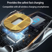 WK WP-U205 15W Vanguard Series Transcendent Wireless Charging Car Holder (Silver)