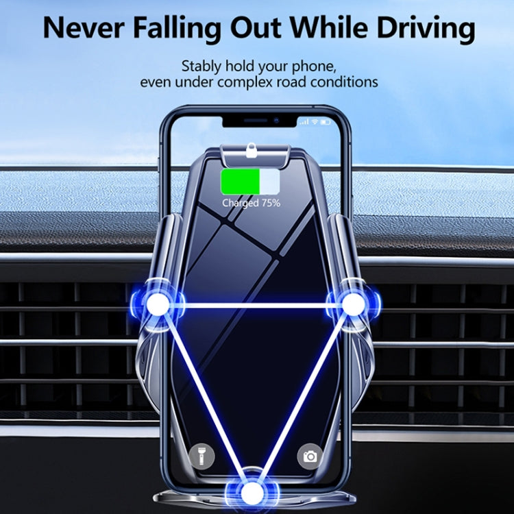 WK WP-U205 15W Vanguard Series Transcendent Wireless Charging Car Holder (Black) - Wireless Charger Holders by WK | Online Shopping South Africa | PMC TechLife | Buy Now Pay Later Mobicred