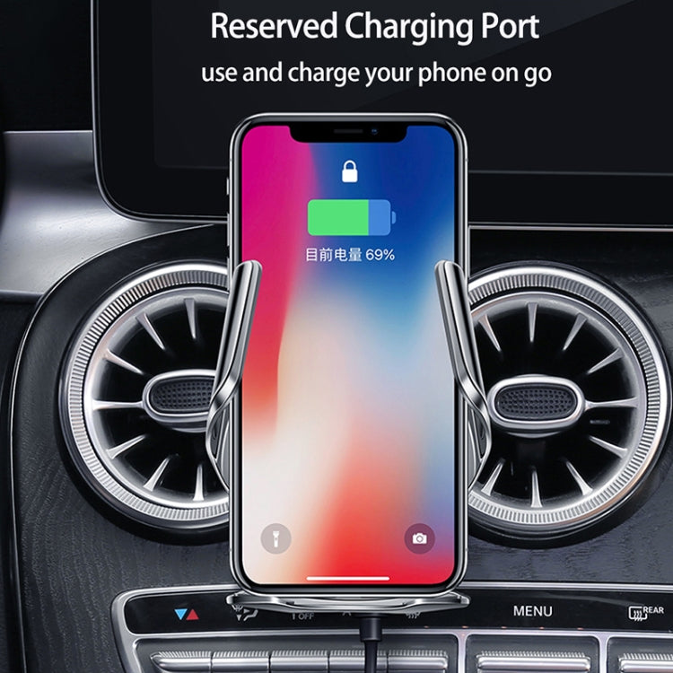 WK WP-U205 15W Vanguard Series Transcendent Wireless Charging Car Holder (Black) - Wireless Charger Holders by WK | Online Shopping South Africa | PMC TechLife | Buy Now Pay Later Mobicred