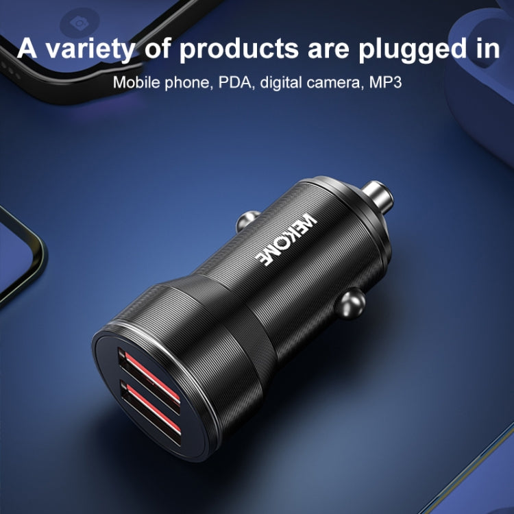 WK WP-C43 Staroad Series 15W Dual USB Car Charger(Coffee)
