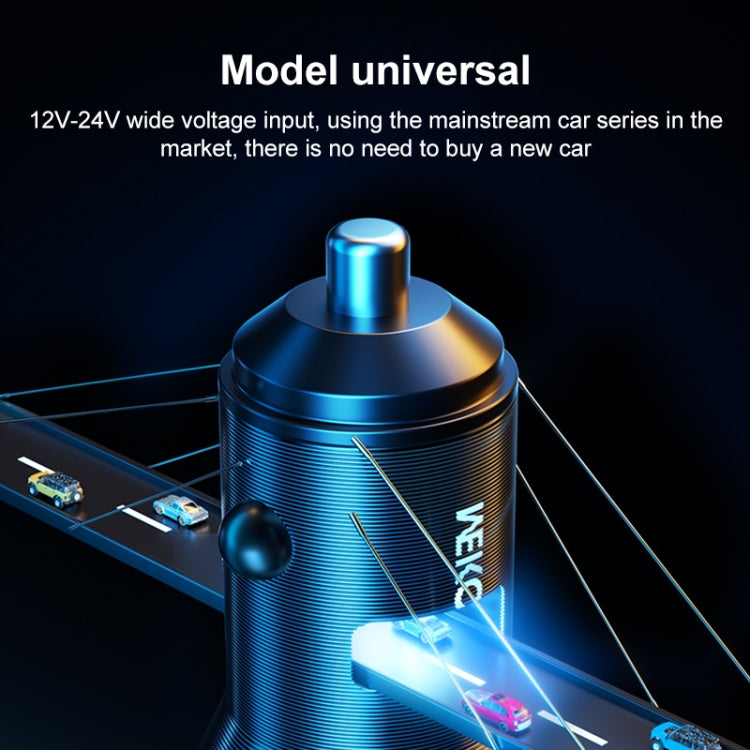 WK WP-C43 Staroad Series 15W Dual USB Car Charger(Coffee) - free shipping - PMC TechLife - Order now!