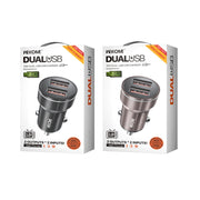 WK WP-C43 Staroad Series 15W Dual USB Car Charger (Black)