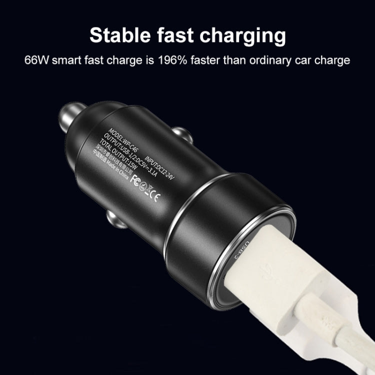 WK WP-C46 Staroad Series Vieyie 15W Dual-USB Car Charger (Grey) - Car Charger by WK | Online Shopping South Africa | PMC TechLife | Buy Now Pay Later Mobicred