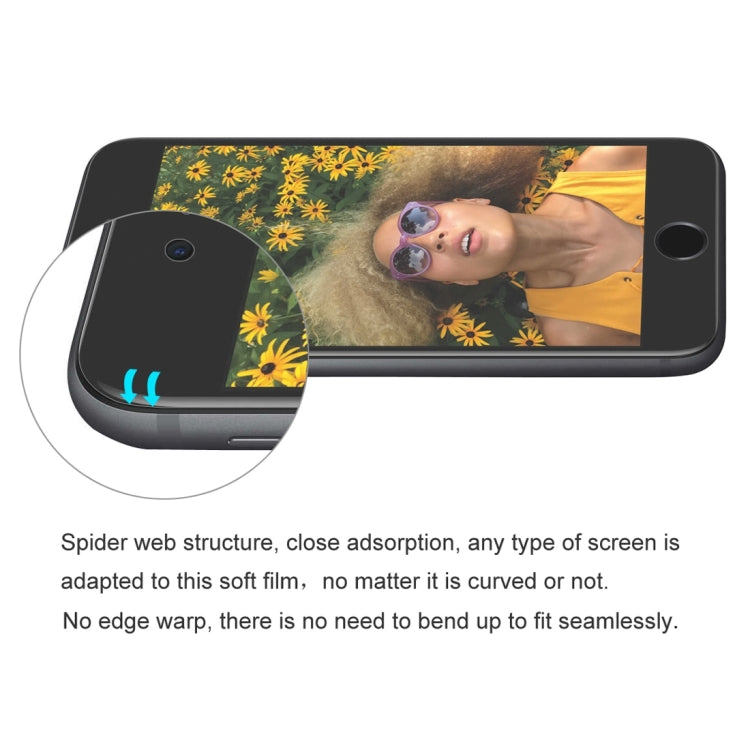 ENKAY Hat-Prince 0.1mm 3D Full Screen Protector Explosion-proof Hydrogel Film for iPhone SE 2020 / 8 / 7, TPU+TPE+PET Material