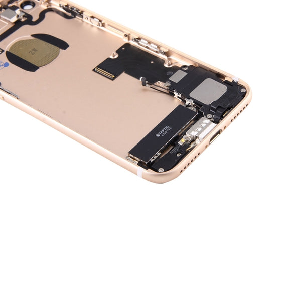 Battery Back Cover Assembly with Card Tray for iPhone 7 (Gold)