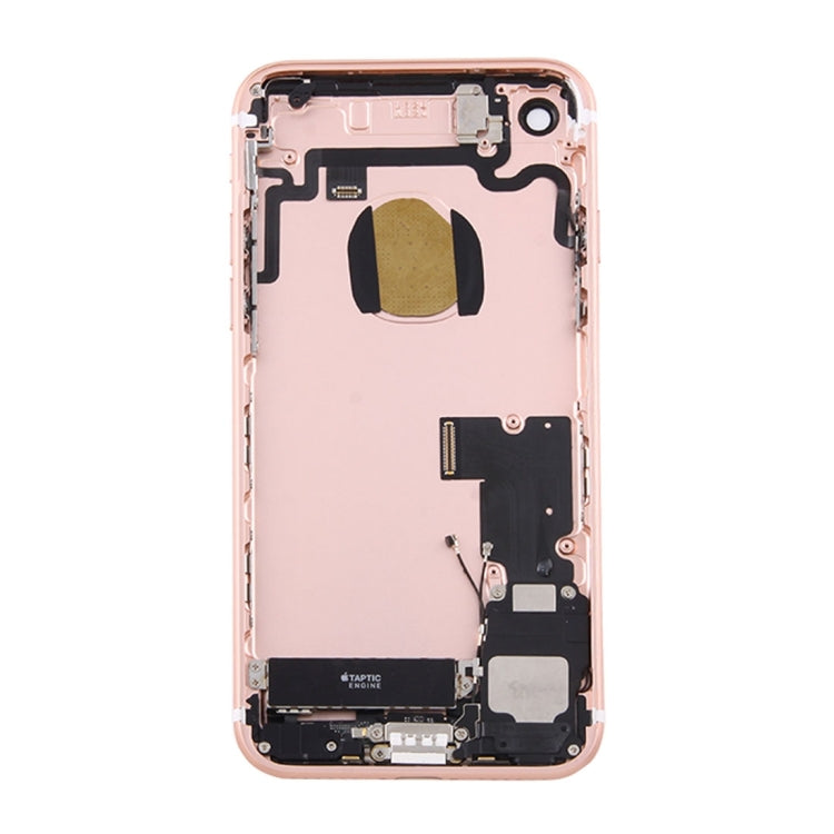 Battery Back Cover Assembly with Card Tray for iPhone 7(Rose Gold)