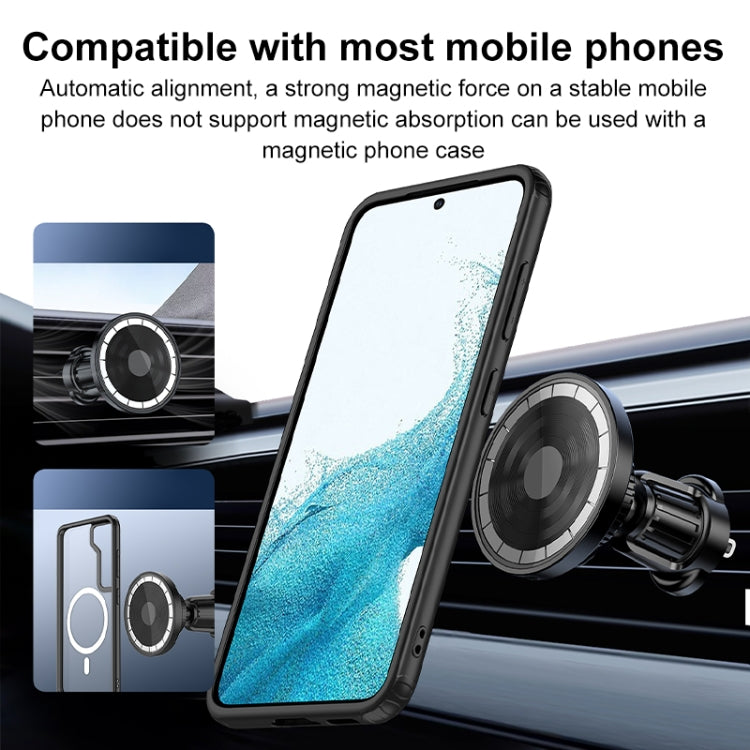 wlons Air Outlet Transparent Magnetic Wireless Charging Car Holder - Wireless Charger Holders by wlons | Online Shopping South Africa | PMC TechLife | Buy Now Pay Later Mobicred