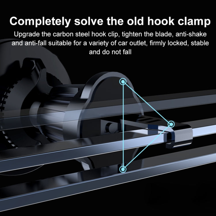 wlons Air Outlet Transparent Magnetic Wireless Charging Car Holder - Wireless Charger Holders by wlons | Online Shopping South Africa | PMC TechLife | Buy Now Pay Later Mobicred