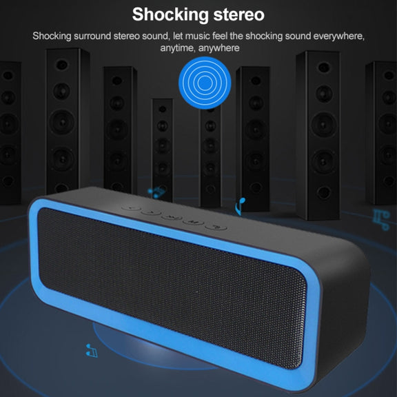 EBS-308 Outdoor Portable Mini Wireless Bluetooth Subwoofer Speaker(Blue)