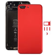 6 in 1 for iPhone 7 Plus (Back Cover (With Camera Lens)  + Card Tray + Volume Control Key + Power Button + Mute Switch Vibrator Key + Sign) Full Assembly Housing Cover(Red) - Back Cover by PMC TechLife | Online Shopping South Africa | PMC TechLife