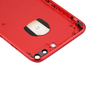 6 in 1 for iPhone 7 Plus (Back Cover (With Camera Lens)  + Card Tray + Volume Control Key + Power Button + Mute Switch Vibrator Key + Sign) Full Assembly Housing Cover(Red)